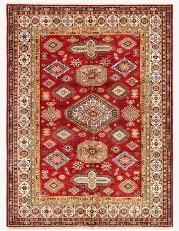 5' 7 x 7' 6 Kazak Wool Rug