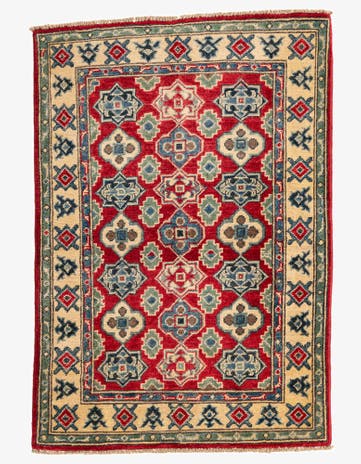 2' 10 x 4' Hand Knotted Kazak Rug