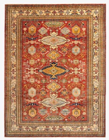 9' 2 x 11' 11 Kazak Wool Rug