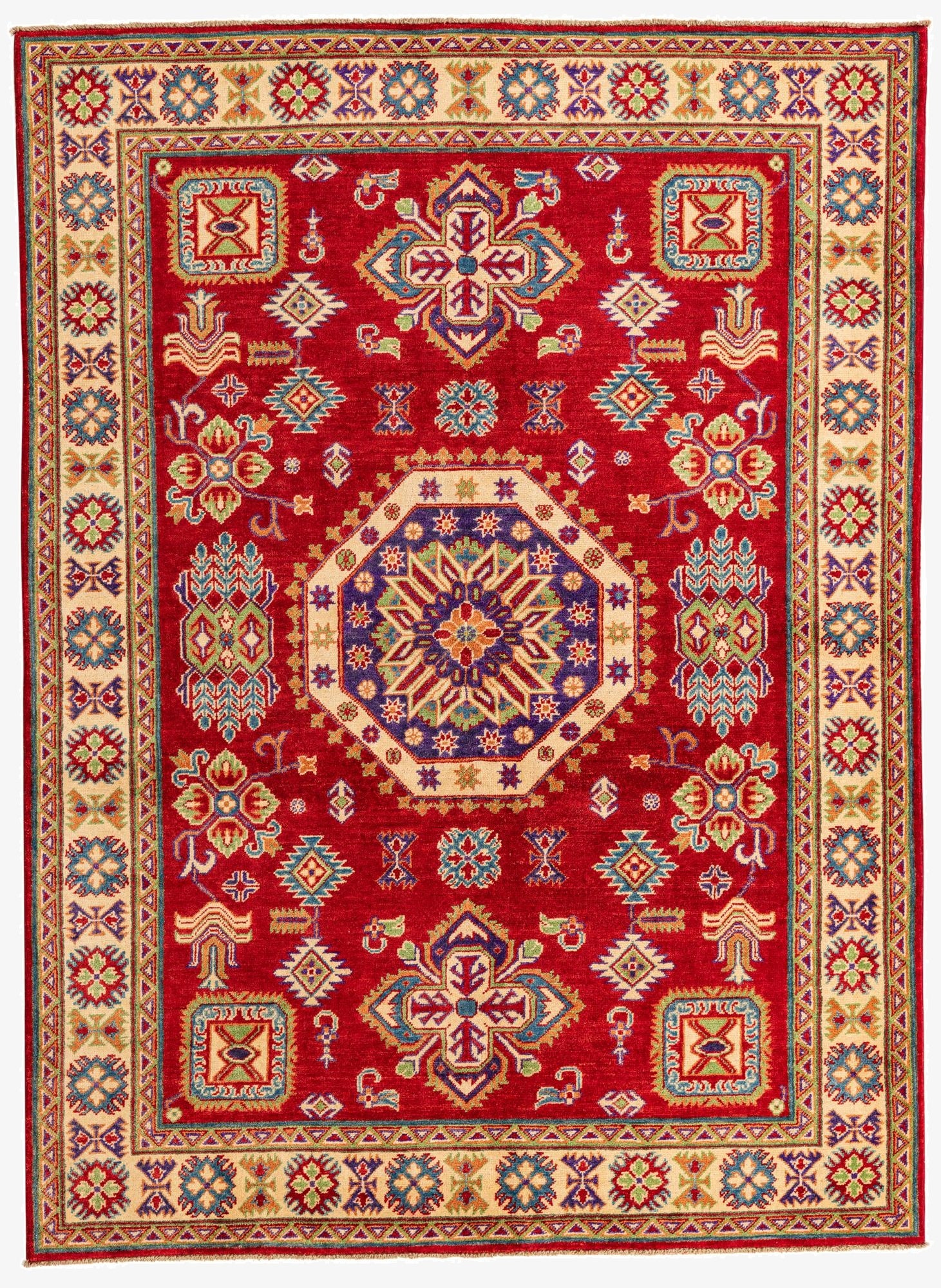 Primary image 5' 9 x 7' 10  Hand Knotted Kazak Rug