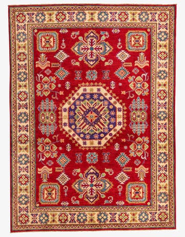 5' 9 x 7' 10 Hand Knotted Kazak Rug