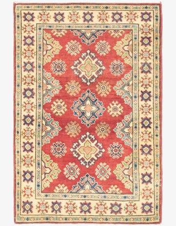 2' 9 x 4' 3 Hand Knotted Kazak Rug