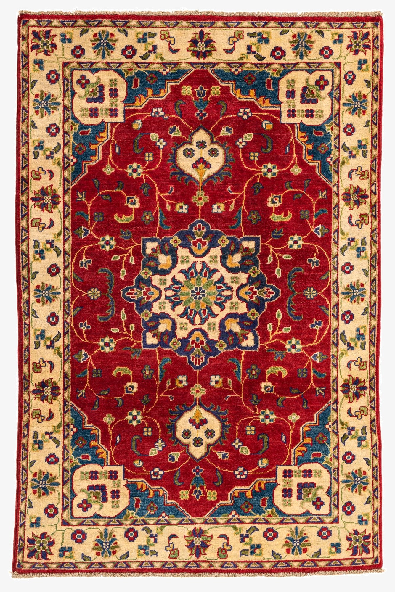 4' x 6'  Hand Knotted Kazak Rug