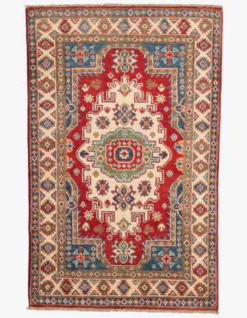 3' 2 x 5' 1 Hand Knotted Kazak Rug