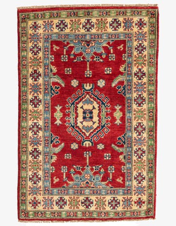 2' 10 x 4' 4 Hand Knotted Kazak Rug