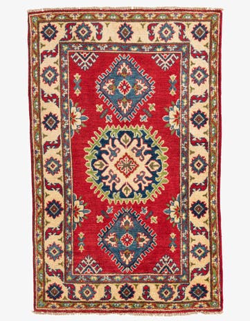 2' 8 x 4' 4 Hand Knotted Kazak Rug