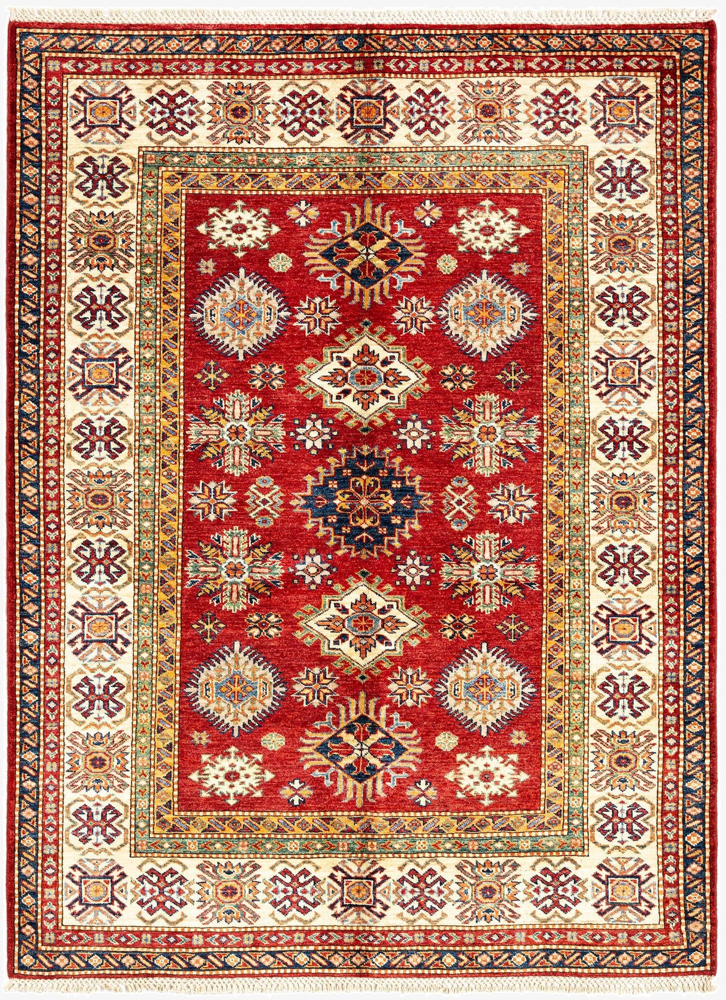 4' 11 x 6' 8 Kazak Wool Rug
