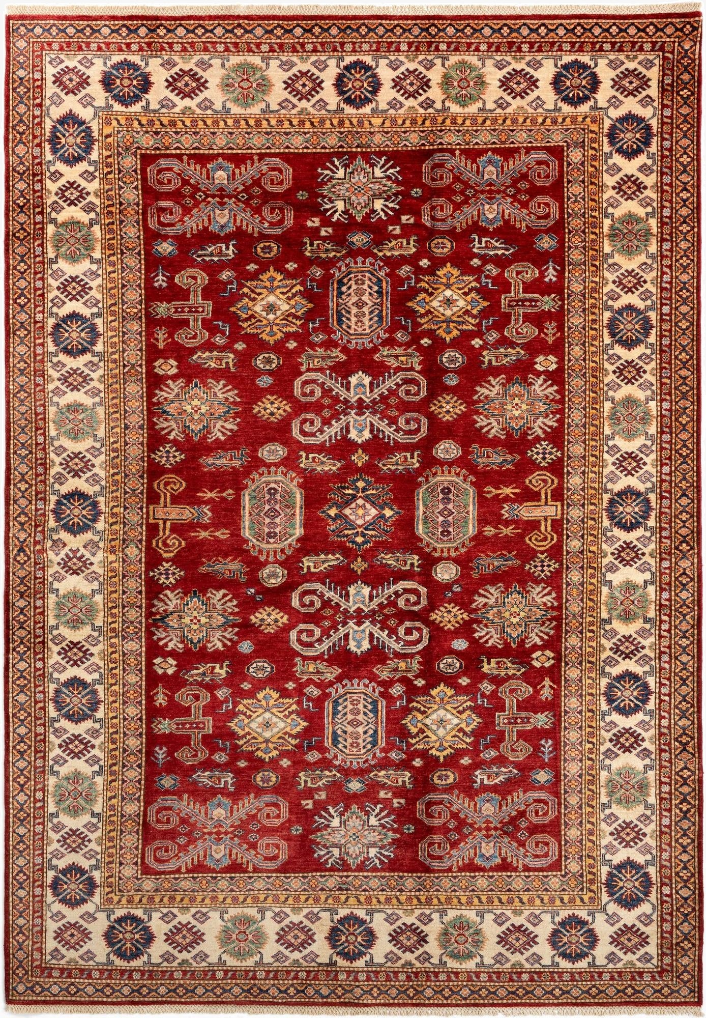 6' 10 x 9' 9 Kazak Wool Rug