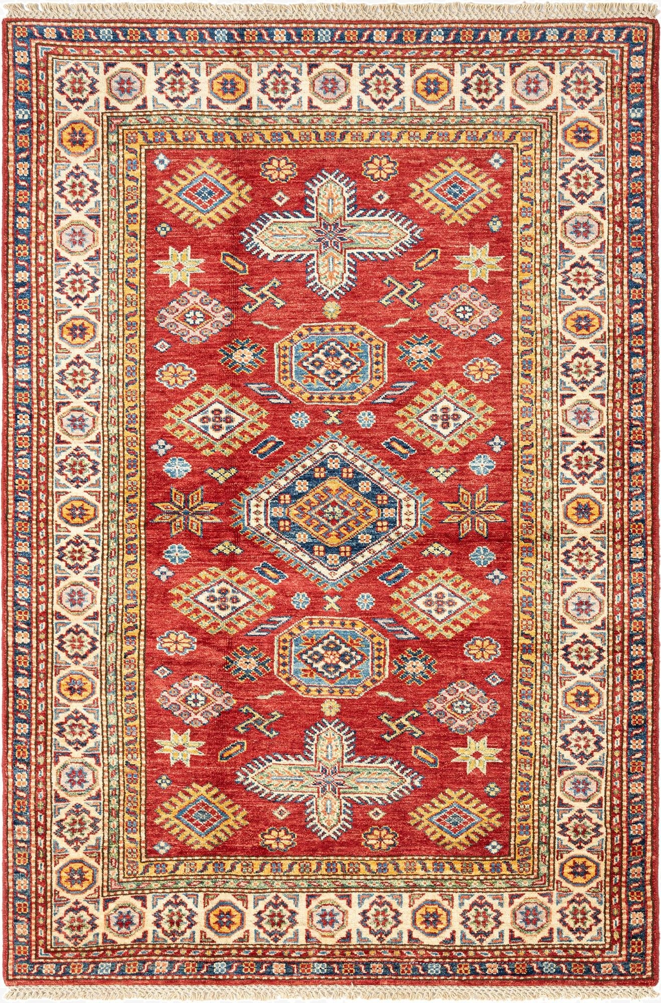 3' 11 x 5' 10 Kazak Wool Rug