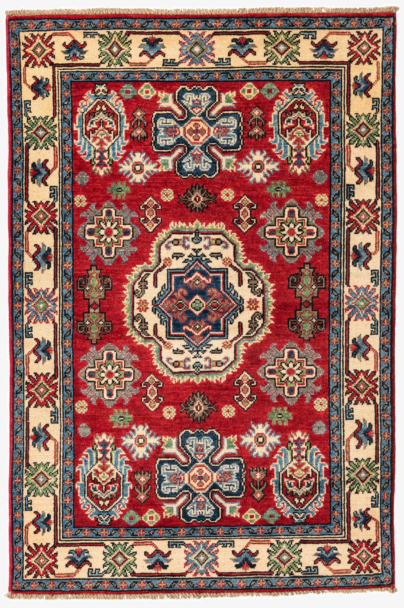 3' 4 x 5'  Hand Knotted Kazak Rug