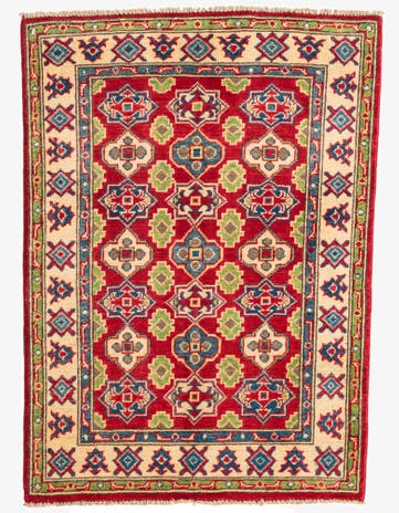 2' 10 x 4' Hand Knotted Kazak Rug