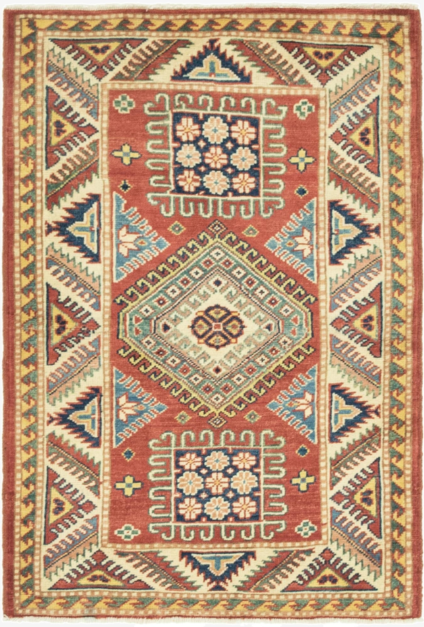 2' 9 x 4'  Hand Knotted Kazak Rug