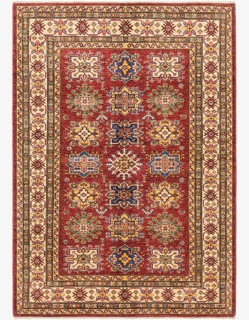 4' 11 x 6' 11 Hand Knotted Kazak Oriental Rug