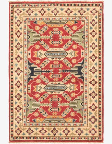 2' 8 x 4' 2 Hand Knotted Kazak Oriental Rug