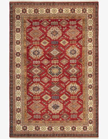 6' 7 x 9' 6 Kazak Wool Rug