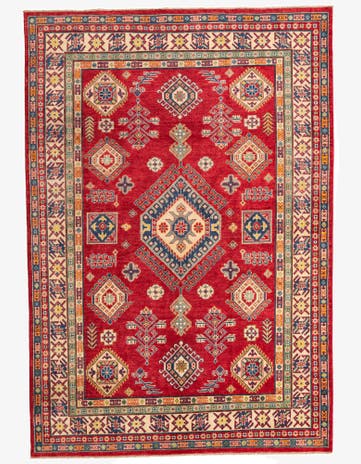 6' 6 x 9' 6 Hand Knotted Kazak Rug
