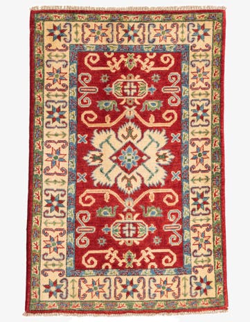 2' 8 x 4' 3 Hand Knotted Kazak Rug