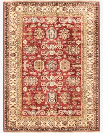 5' 8 x 7' 9 Hand Knotted Kazak Oriental Rug