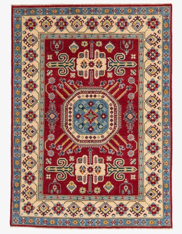 5' x 6' 9 Hand Knotted Kazak Rug