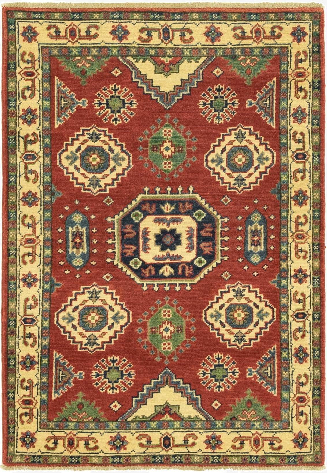 2' 9 x 4'  Hand Knotted Kazak Rug