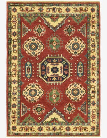 2' 9 x 4' Hand Knotted Kazak Rug