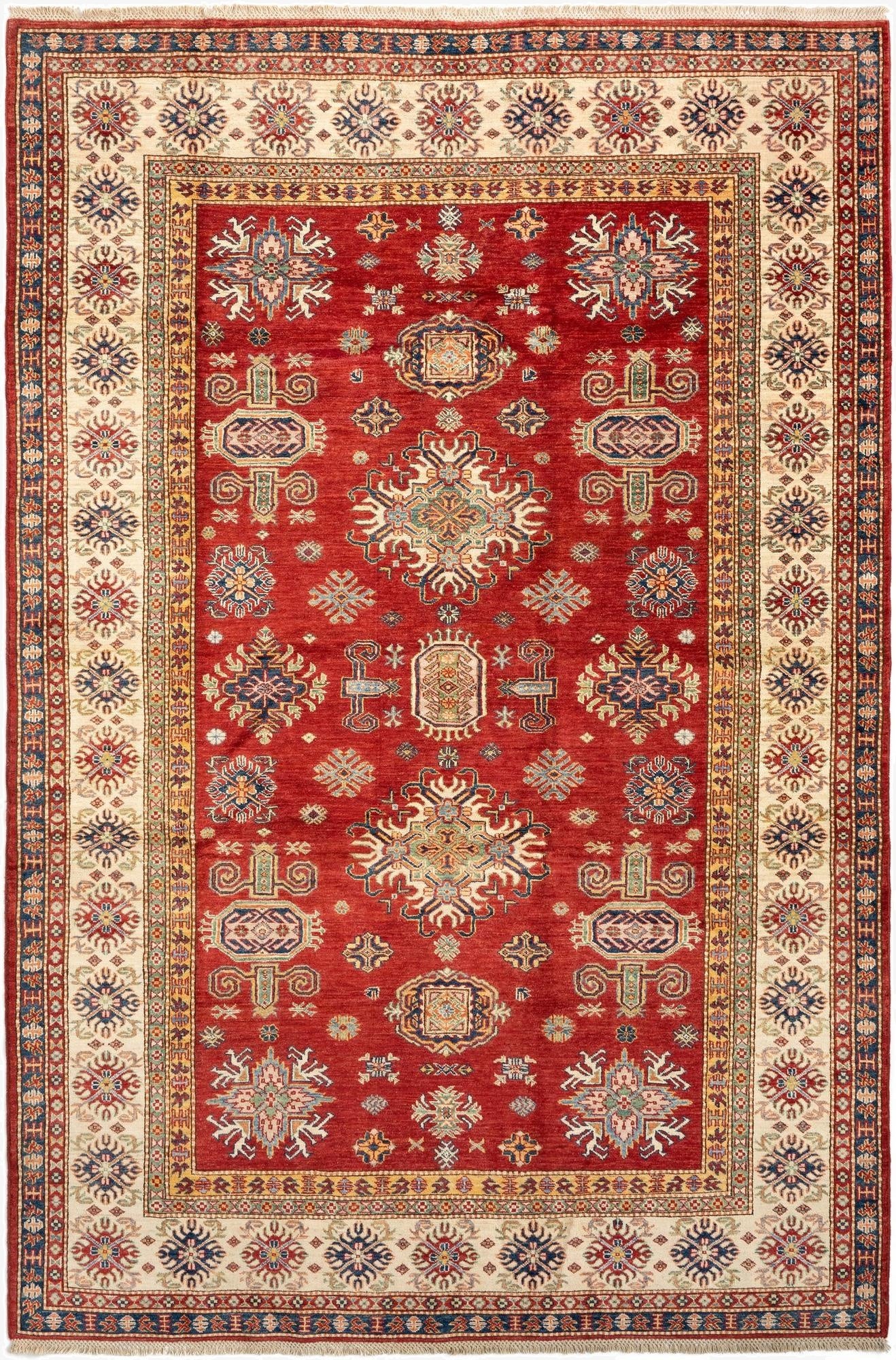6' 9 x 10' 1 Kazak Wool Rug