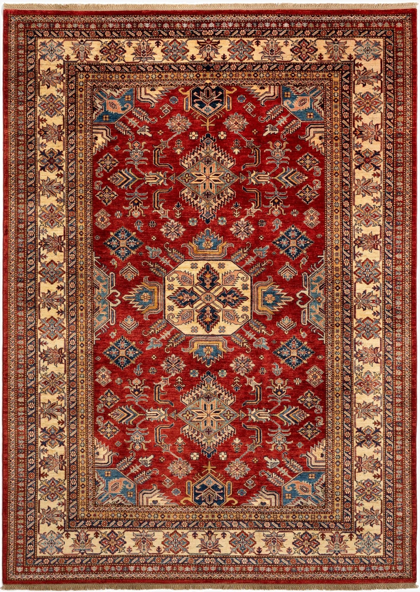 7' x 9' 11 Kazak Wool Rug