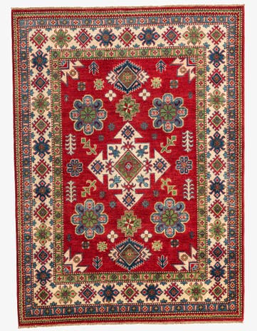 5' 1 x 7' 1 Hand Knotted Kazak Rug