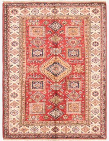4' 11 x 6' 7 Hand Knotted Kazak Oriental Rug