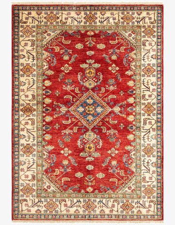 4' 9 x 6' 11 Kazak Wool Rug