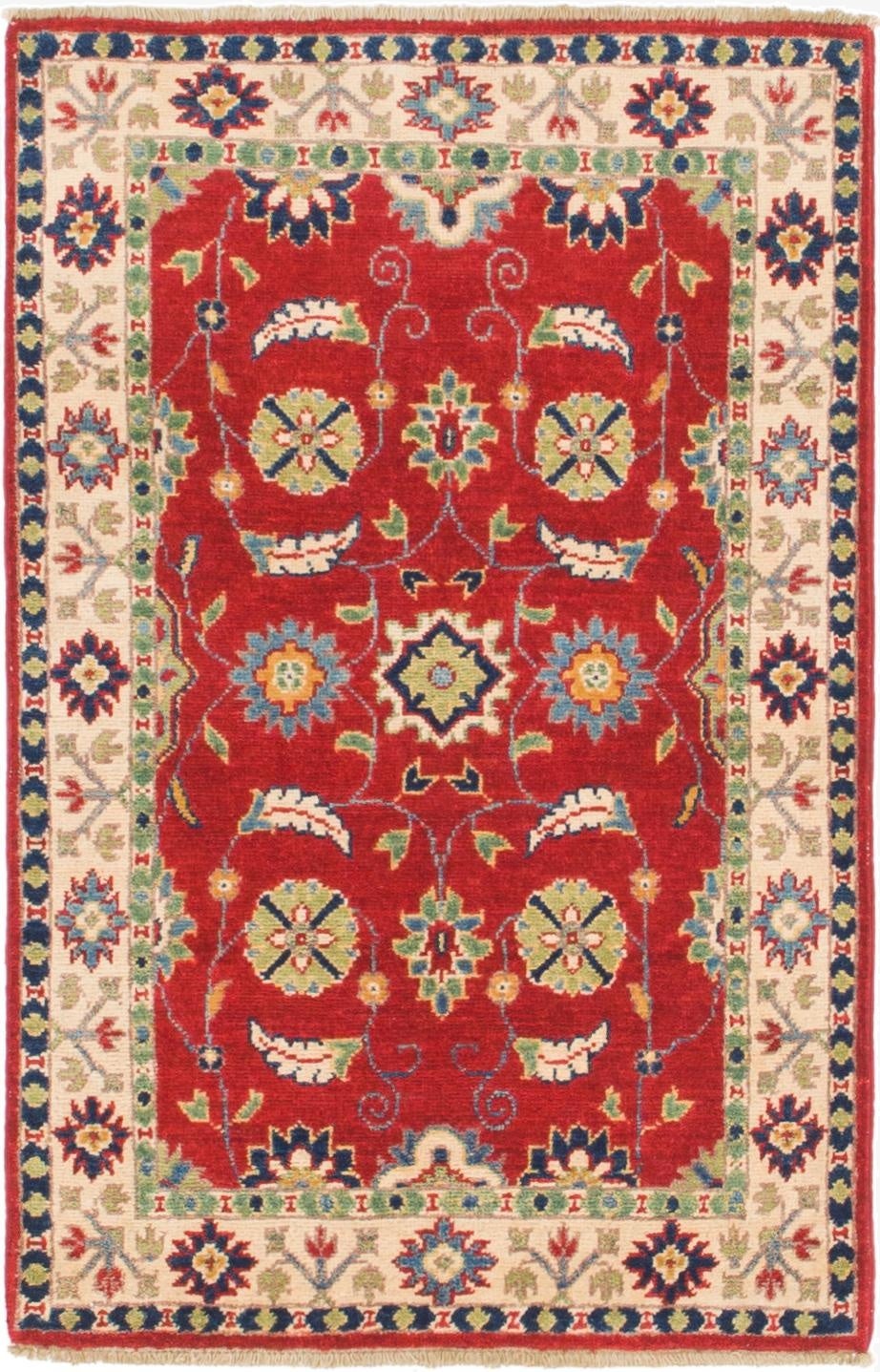 2' 7 x 4' 2  Hand Knotted Kazak Rug
