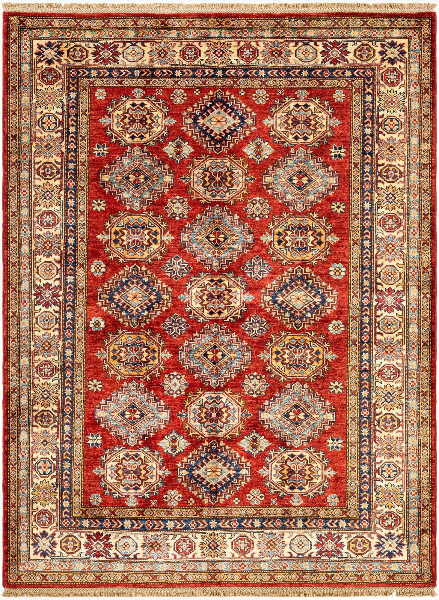 4' 11 x 6' 7 Kazak Wool Rug