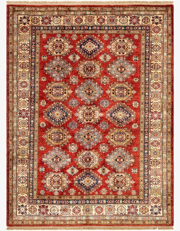 4' 11 x 6' 7 Kazak Wool Rug
