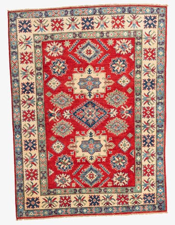 5' x 6' 8 Hand Knotted Kazak Rug