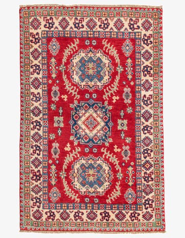 3' 2 x 5' Hand Knotted Kazak Rug