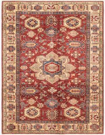 5' 10 x 7' 10 Hand Knotted Kazak Oriental Rug