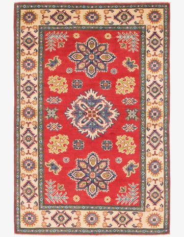 3' 2 x 5' Hand Knotted Kazak Rug