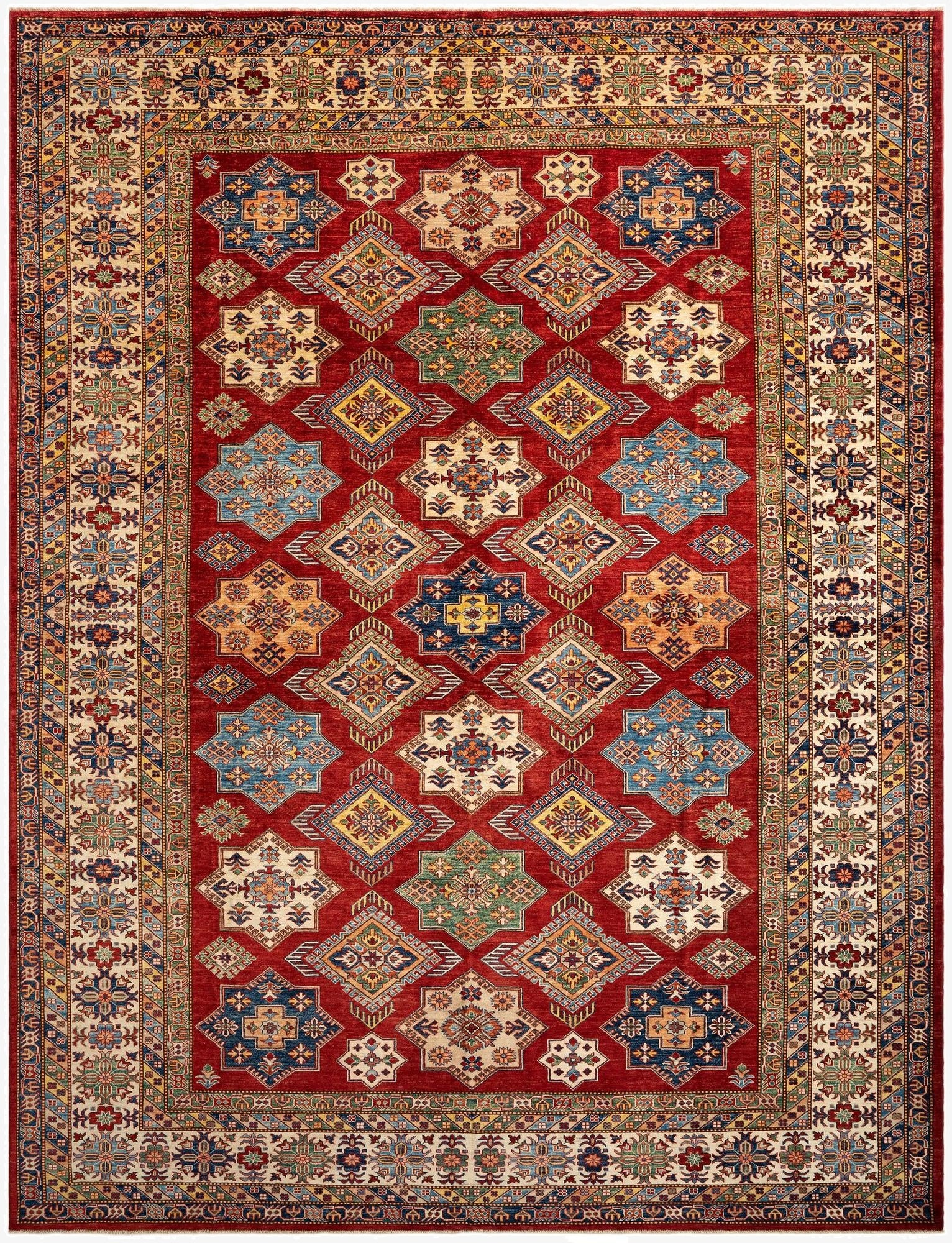 10' 4 x 13' 5 Kazak Wool Rug