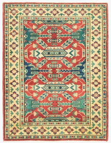 3' x 3' 10 Hand Knotted Kazak Rug