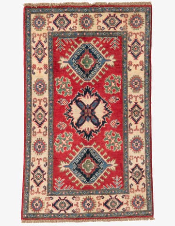 2' 6 x 4' 2 Hand Knotted Kazak Rug