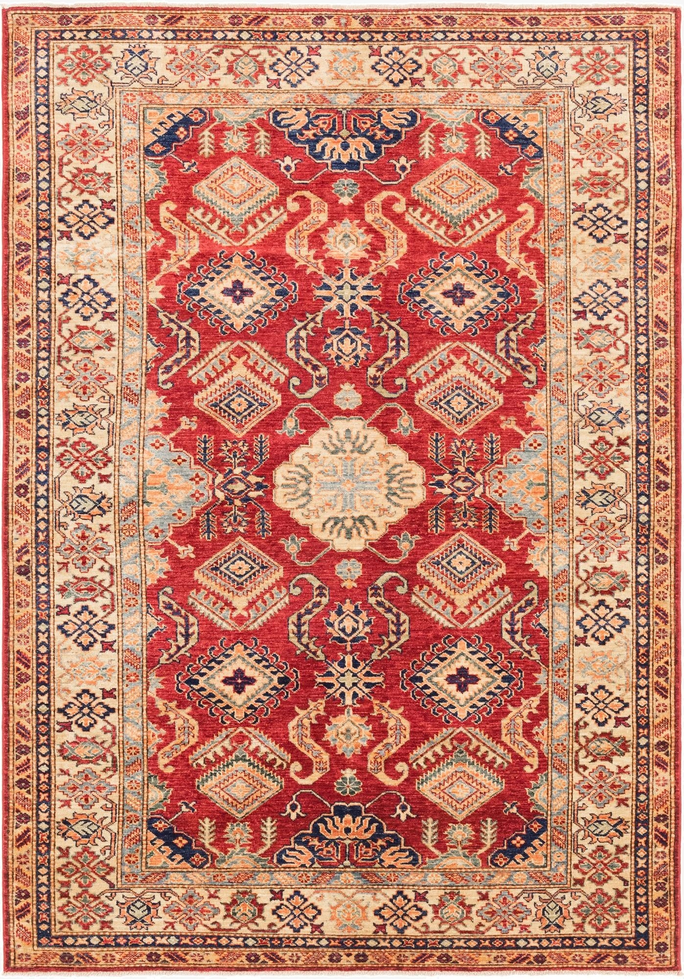 5' 7 x 7' 9  Hand Knotted Kazak Oriental Rug