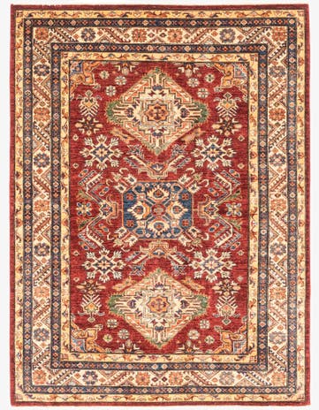 5' 8 x 7' 7 Hand Knotted Kazak Oriental Rug