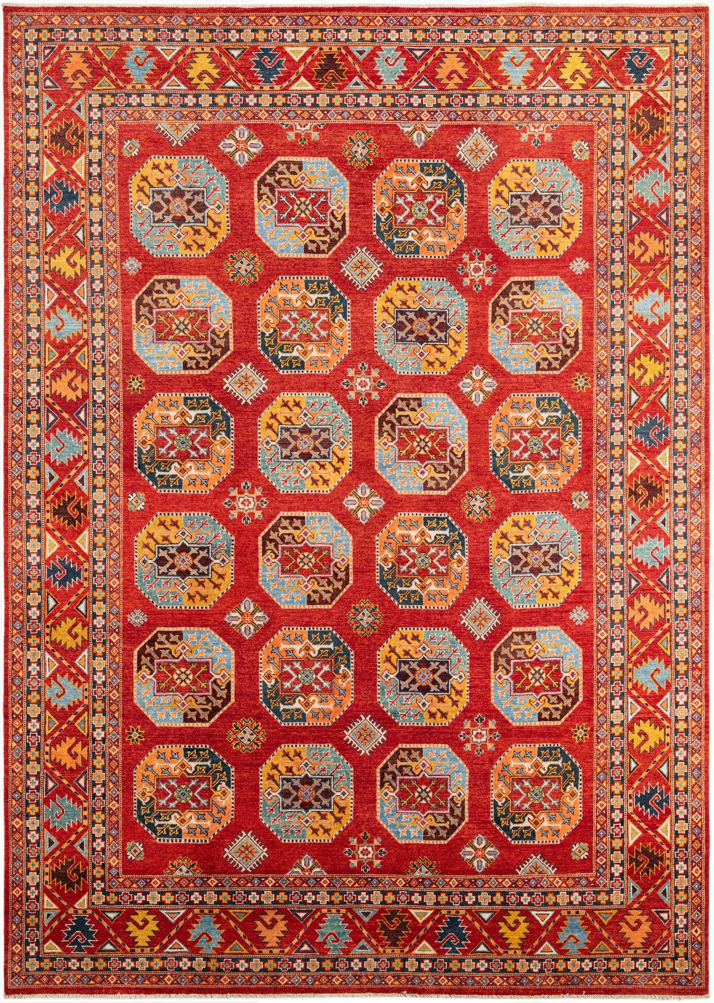 8' 3 x 11' 4  Hand Knotted Kazak Rug