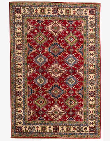 6' 8 x 10' Hand Knotted Kazak Rug