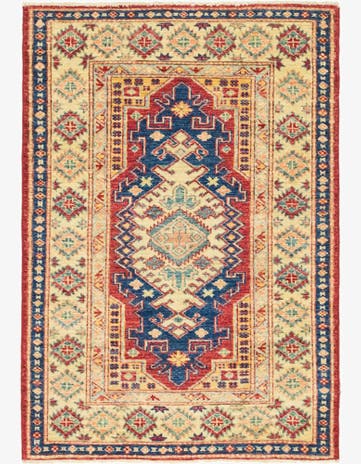 2' 9 x 4' Hand Knotted Kazak Oriental Rug