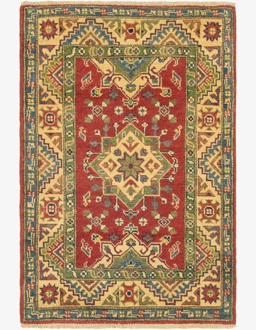 2' 8 x 4' Hand Knotted Kazak Rug