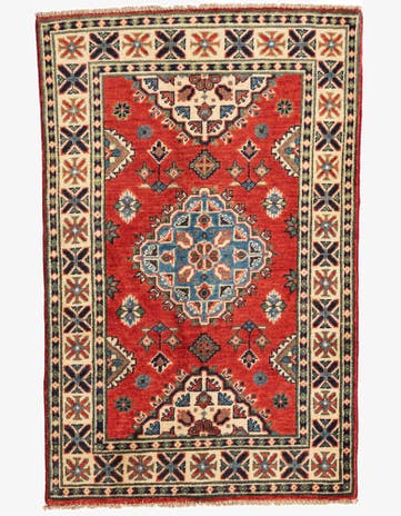 2' 8 x 4' 3 Hand Knotted Kazak Rug