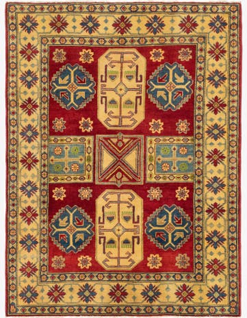 5' x 6' 8 Hand Knotted Kazak Rug
