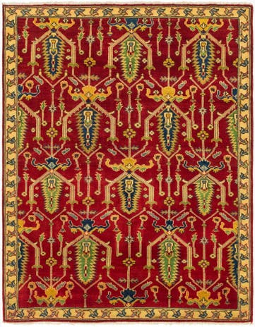 5' x 6' 6 Hand Knotted Kazak Rug
