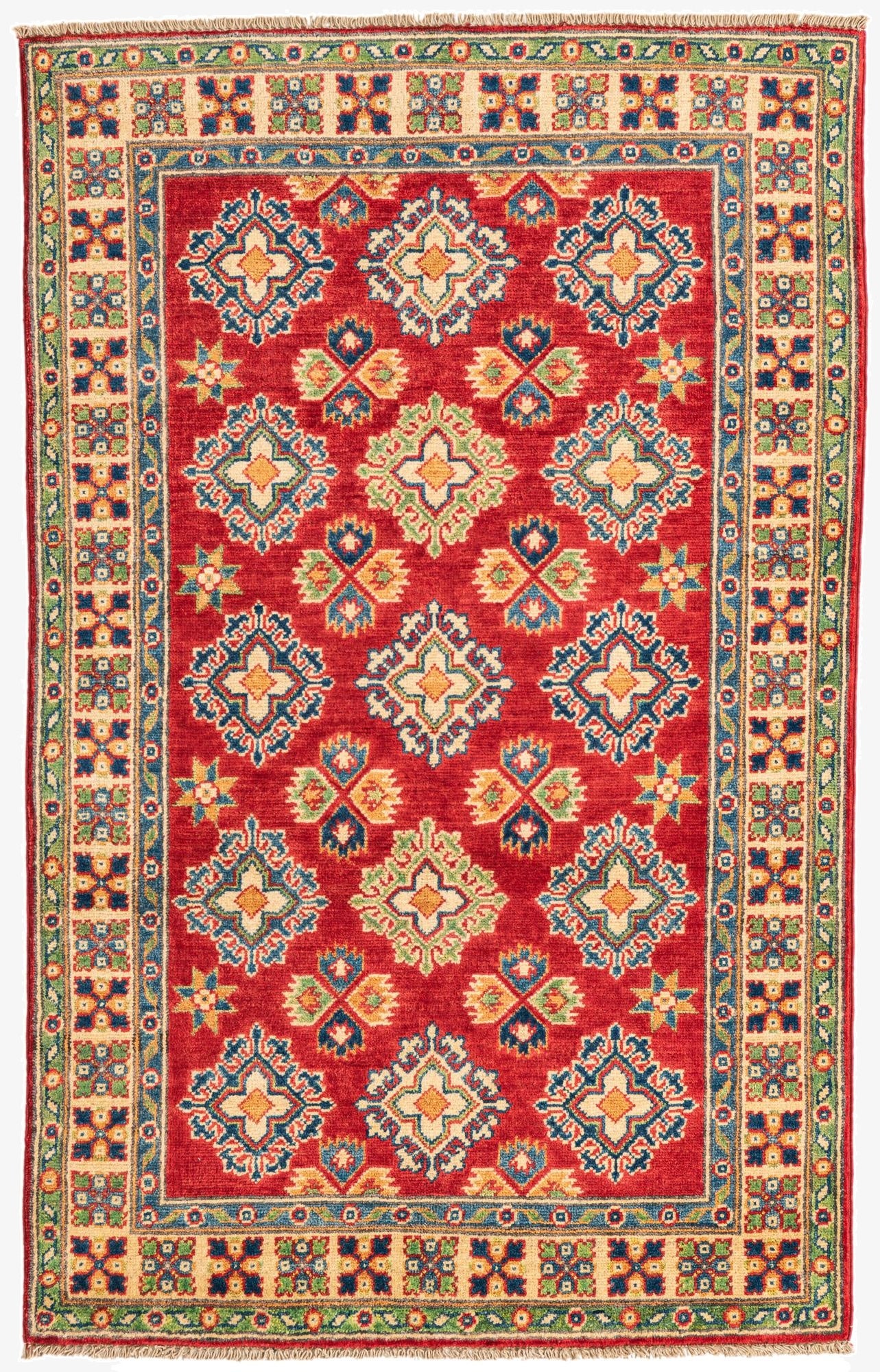 Primary image 3' 3 x 5' 1  Hand Knotted Kazak Rug
